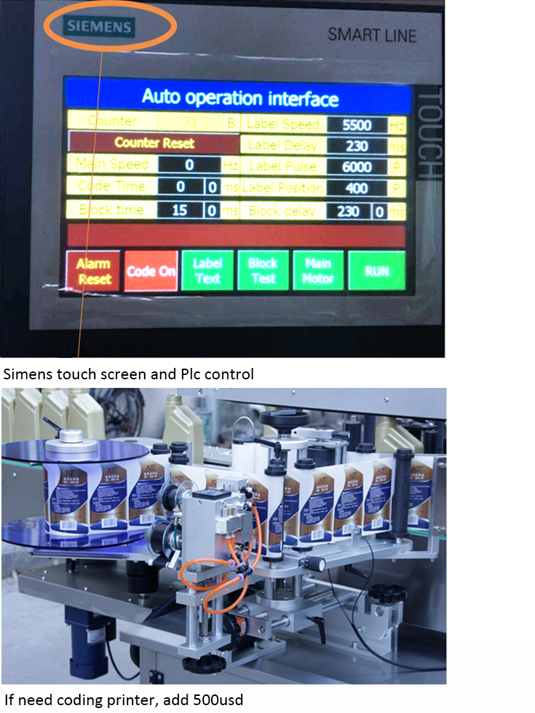 Double Sids Bottle Automatic Label Machine hinta