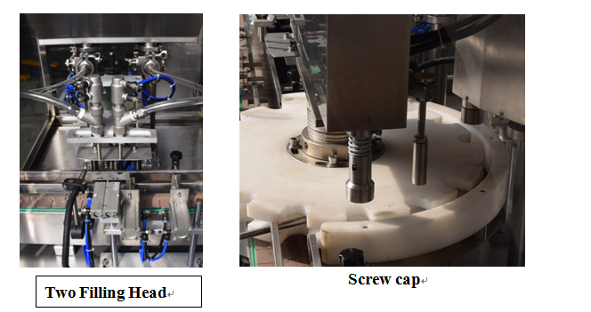 KPGX-1-siirappipullojen nestemäinen täyttö- ja korkkikone huumeille
