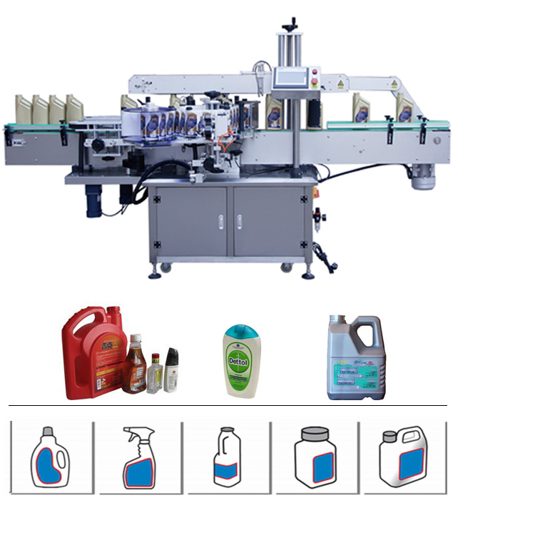 Double Sids Bottle Automatic Label Machine hinta