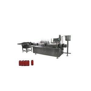 Pieni pullo silmätippoja, kynsilakan täyttölaite ja korkkikone